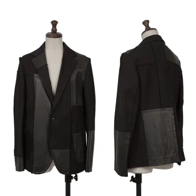 Y's Leather Patchwork 2B Jacket