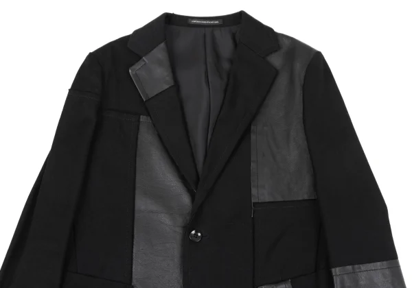 Y's Leather Patchwork 2B Jacket K-164985_003