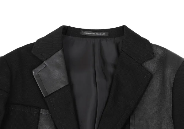 Y's Leather Patchwork 2B Jacket K-164985_004