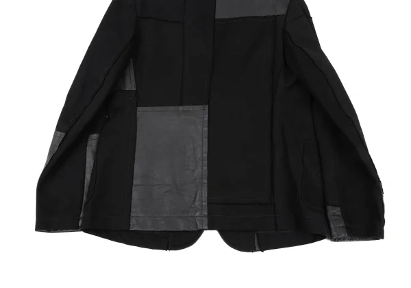 Y's Leather Patchwork 2B Jacket K-164985_016