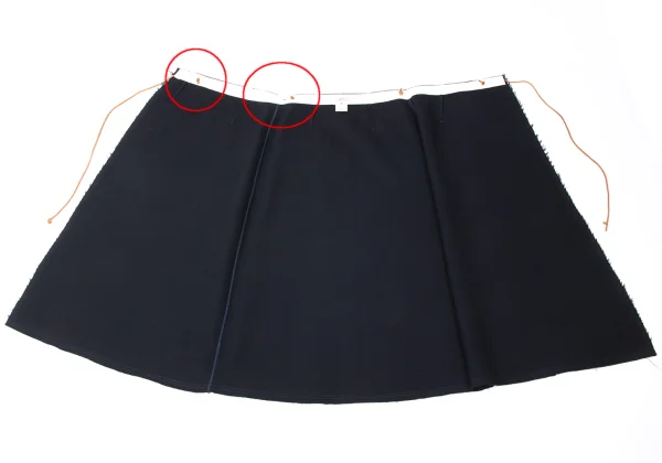 45rpm 45R Wool Cutting Wrap Skirt K-164990_008