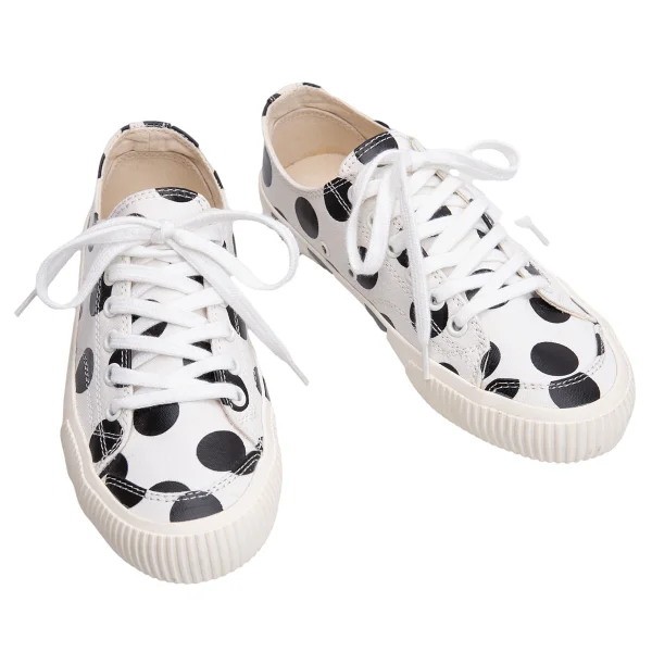 Y's Dot Printed Canvas Sneakers White 2 (US About 6) K-164998_001