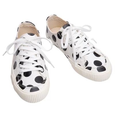 Y's Dot Printed Canvas Sneakers