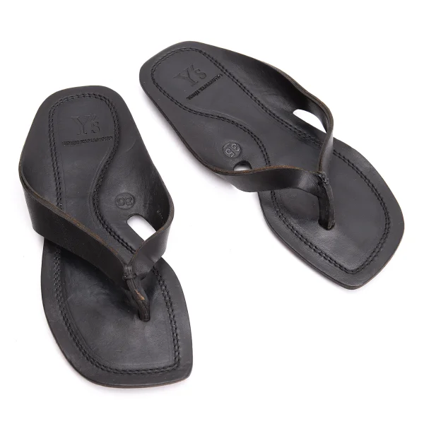 Y's Leather Sandal Black 35 K-164999_001