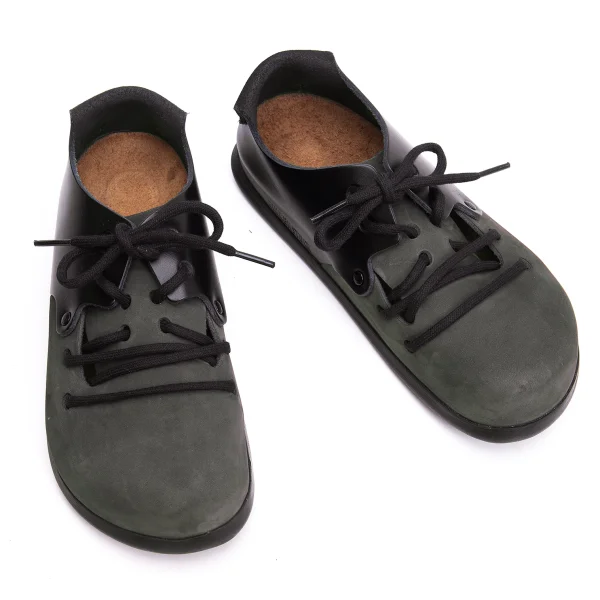 BIRKENSTOCK MONTANA Leather Switching Shoes Dark Green 36 K-165000_001
