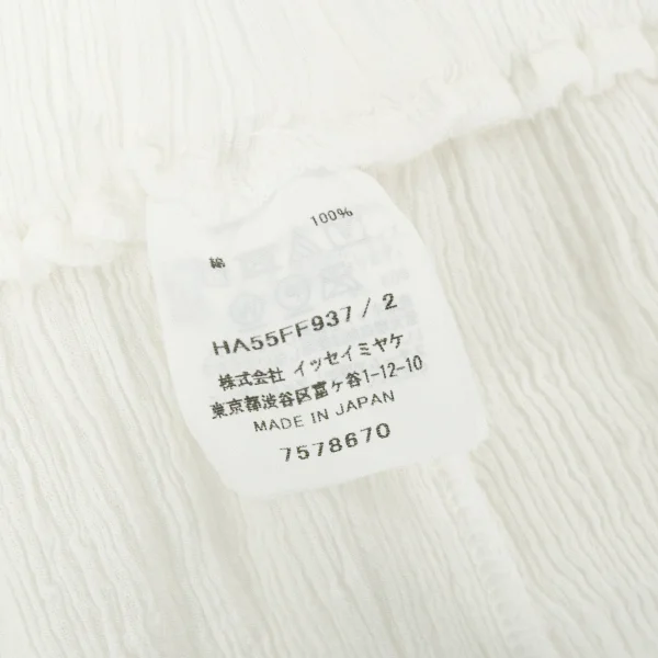 ISSEY MIYAKE HaaT Crepe Pleated Straight Pants K-165003_010