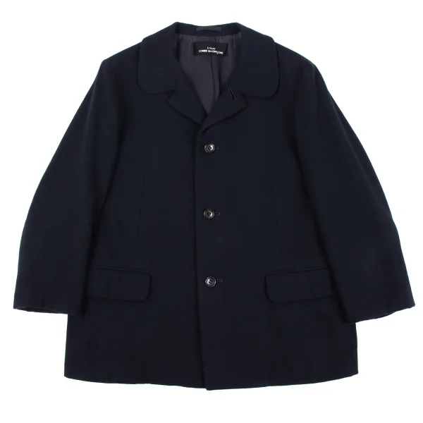 tricot COMME des GARCONS Wool Nylon Round Collar Jacket K-165008_002
