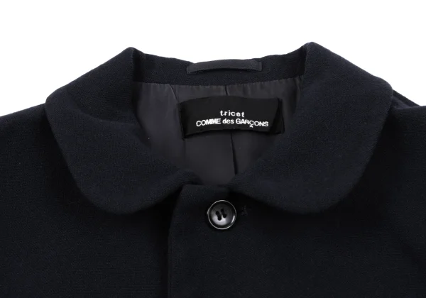 tricot COMME des GARCONS Wool Nylon Round Collar Jacket K-165008_005