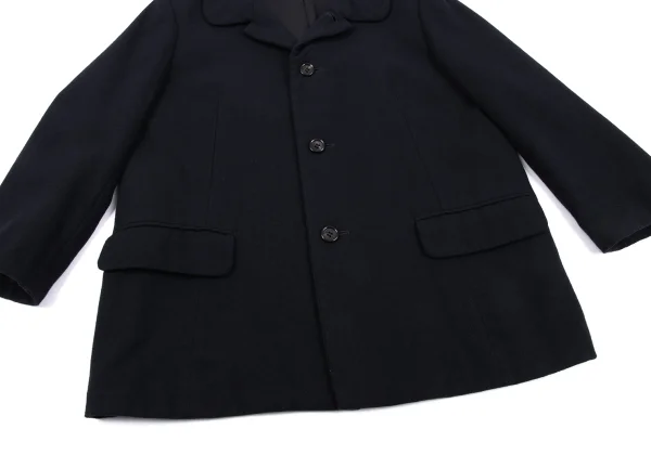 tricot COMME des GARCONS Wool Nylon Round Collar Jacket K-165008_009