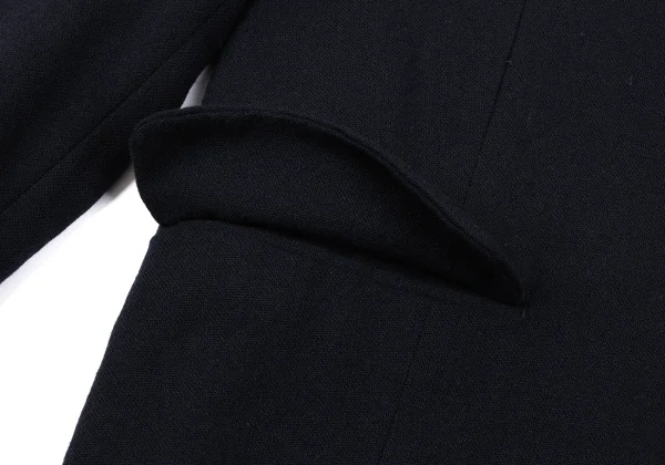 tricot COMME des GARCONS Wool Nylon Round Collar Jacket K-165008_011