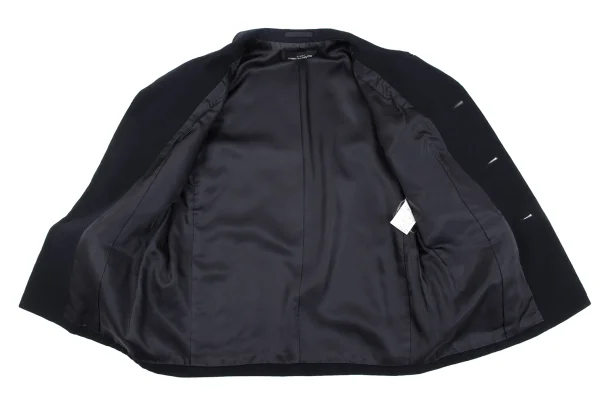 tricot COMME des GARCONS Wool Nylon Round Collar Jacket K-165008_012