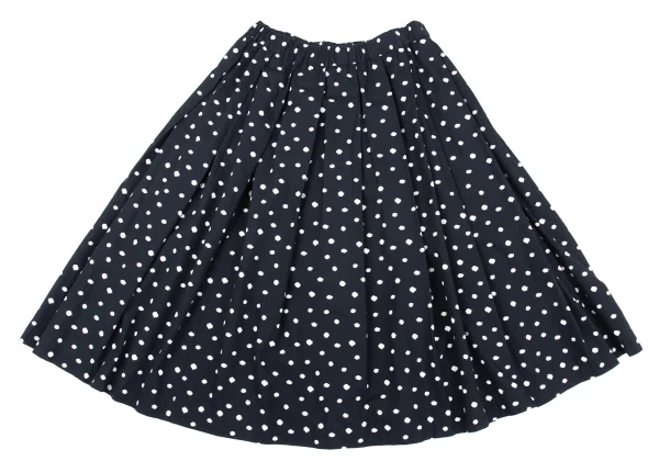 COMME des GARCONS Cotton Dot Print Box Tuck Skirt K-165011_002