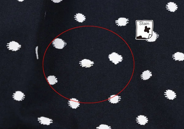 COMME des GARCONS Cotton Dot Print Box Tuck Skirt K-165011_008