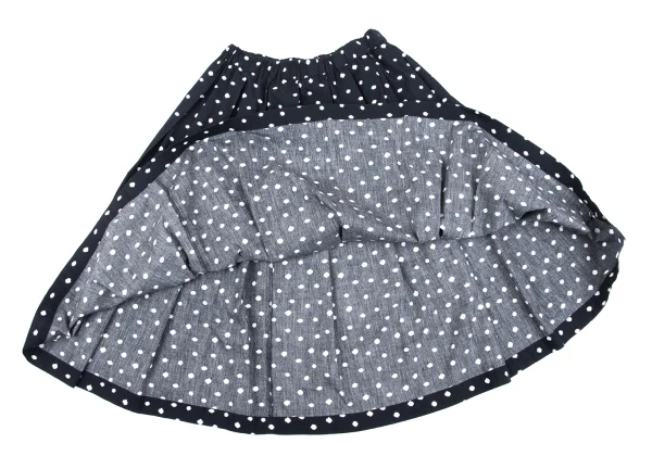 COMME des GARCONS Cotton Dot Print Box Tuck Skirt K-165011_009