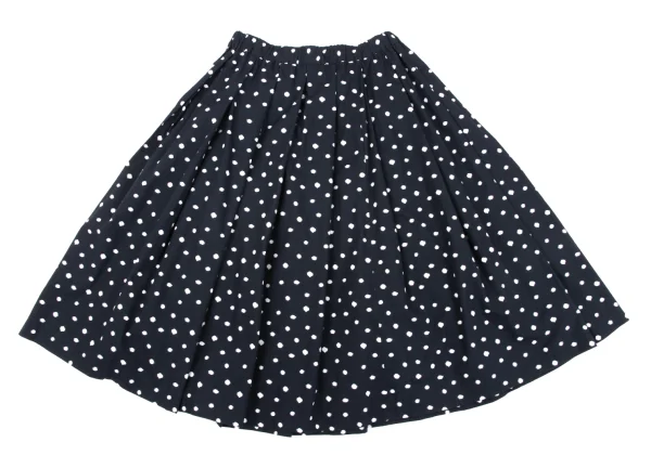COMME des GARCONS Cotton Dot Print Box Tuck Skirt K-165011_010