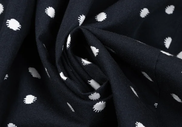 COMME des GARCONS Cotton Dot Print Box Tuck Skirt K-165011_012