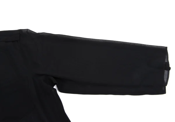 COMME des GARCONS Poly Round Collar See-through Shirt K-165012_009