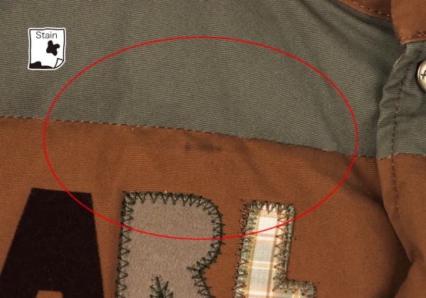 Karl Helmut Cotton Logo Patch Design Striped Down Vest K-165017_003