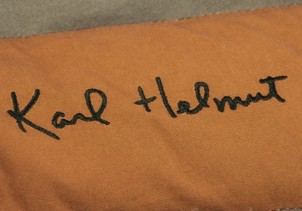 Karl Helmut Cotton Logo Patch Design Striped Down Vest K-165017_008