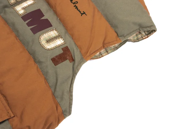 Karl Helmut Cotton Logo Patch Design Striped Down Vest K-165017_009