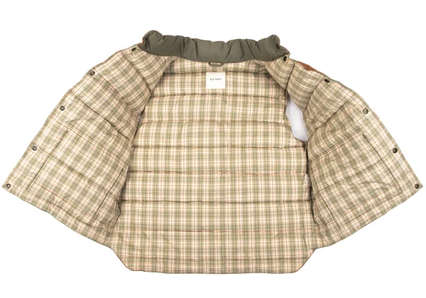 Karl Helmut Cotton Logo Patch Design Striped Down Vest K-165017_012