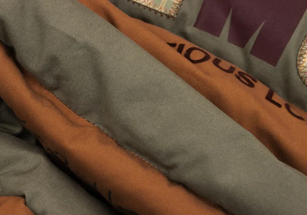 Karl Helmut Cotton Logo Patch Design Striped Down Vest K-165017_016