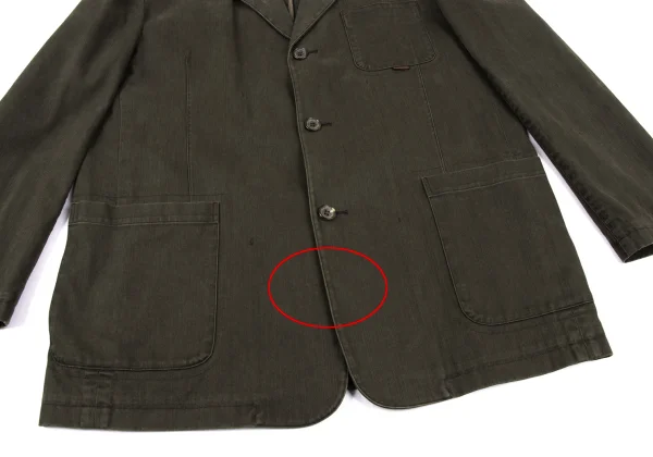 Papas Pigment Dyed Cotton Patch Pocket Design Jacket K-165020_011