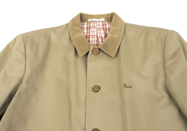 Papas Cotton Check Lining Logo Embroidered Jacket K-165021_002