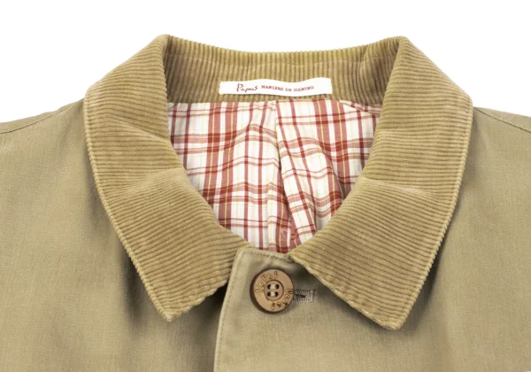 Papas Cotton Check Lining Logo Embroidered Jacket K-165021_003