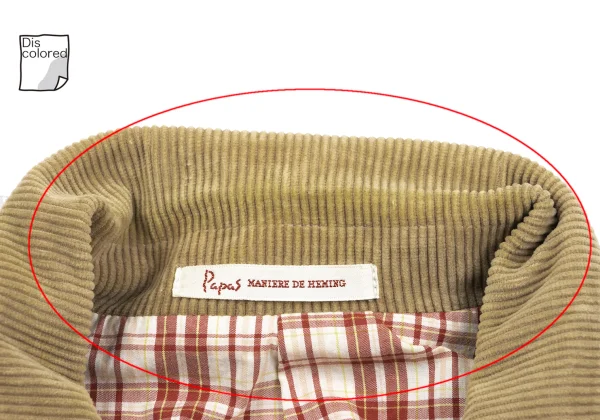 Papas Cotton Check Lining Logo Embroidered Jacket K-165021_004