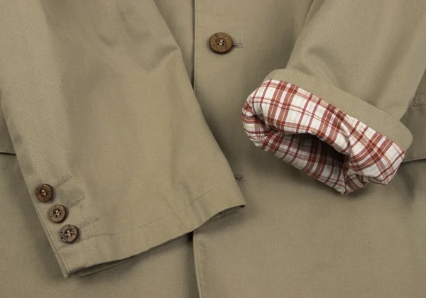 Papas Cotton Check Lining Logo Embroidered Jacket K-165021_009