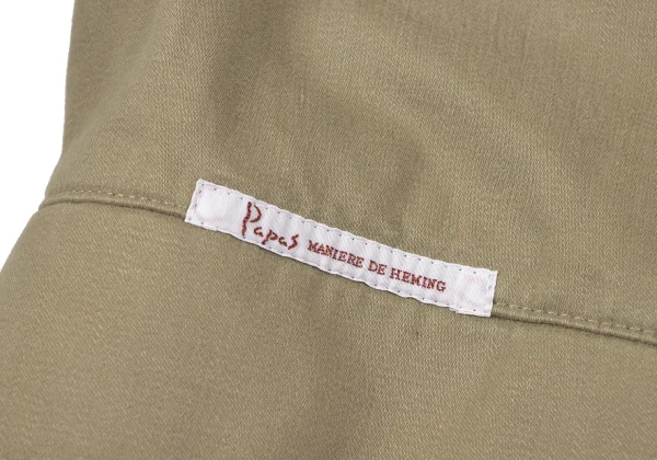 Papas Cotton Check Lining Logo Embroidered Jacket K-165021_014