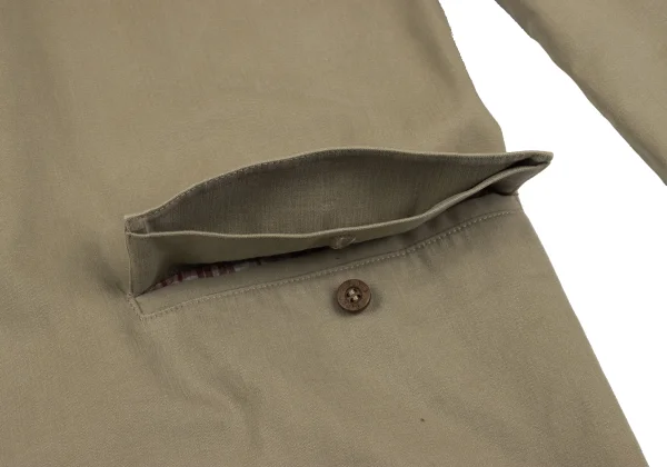 Papas Cotton Check Lining Logo Embroidered Jacket K-165021_015