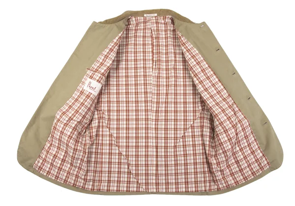 Papas Cotton Check Lining Logo Embroidered Jacket K-165021_016