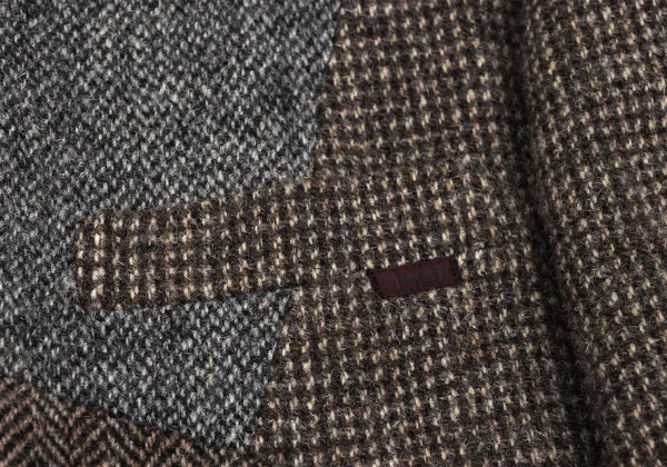 Papas Harris Tweed Crazy Pattern Switching Jacket K-165022_005