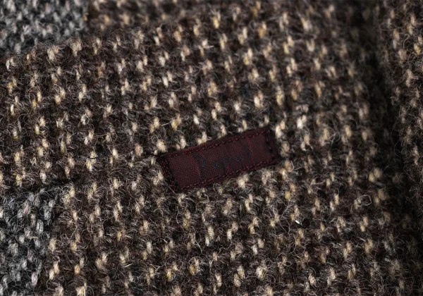 Papas Harris Tweed Crazy Pattern Switching Jacket K-165022_006