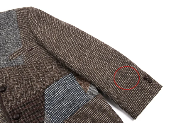 Papas Harris Tweed Crazy Pattern Switching Jacket K-165022_007