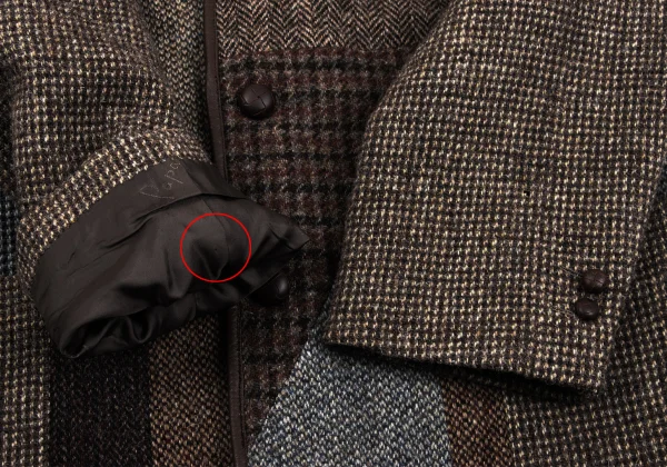 Papas Harris Tweed Crazy Pattern Switching Jacket K-165022_009