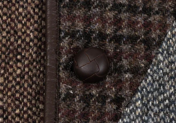 Papas Harris Tweed Crazy Pattern Switching Jacket K-165022_012