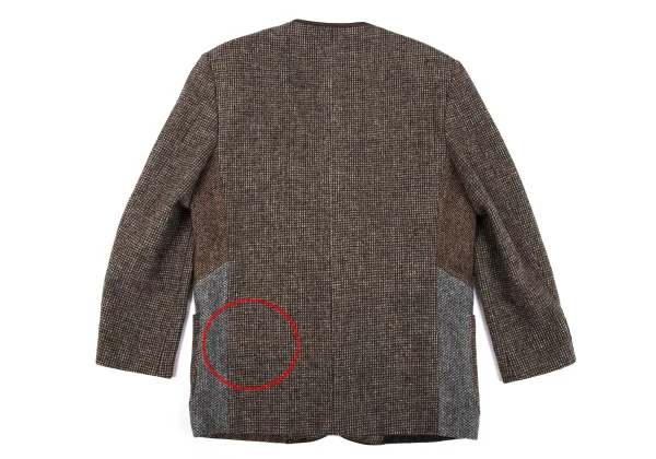 Papas Harris Tweed Crazy Pattern Switching Jacket K-165022_015