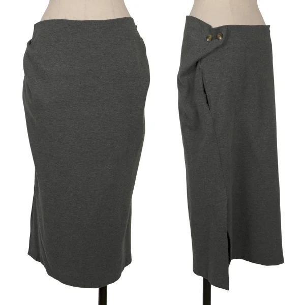 ヴィヴィアンウエストウッド アングロマニアVivienne Westwood ANGLOMANIA コットンナイロンストレッチスウェットスカート グレー38