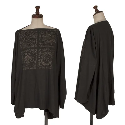 Vivienne Westwood Red Label Embroidery Printed Asymmetrical T Shirt