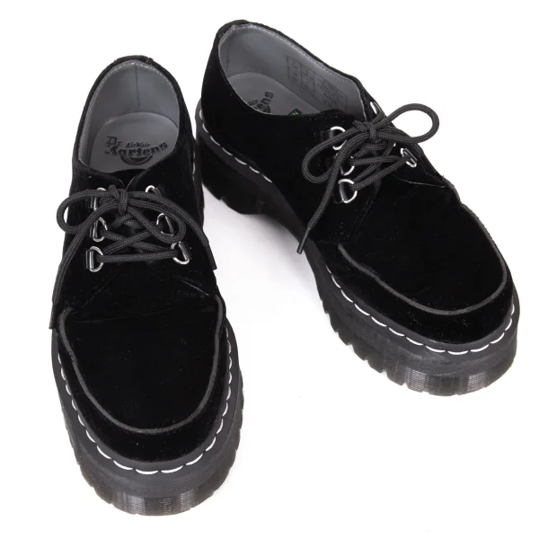 ドクターマーチンDr.Martens×AGYNESS DEYN AGGY CREEPER ベロアクリーパーシューズ 黒UK5（24位）