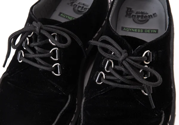 Dr.Martens ×AGYNESS DEYN /UK5/BLK ドクターマーチンDr.Martens×AGYNESS DEYN AGGY CREEPER ベロア