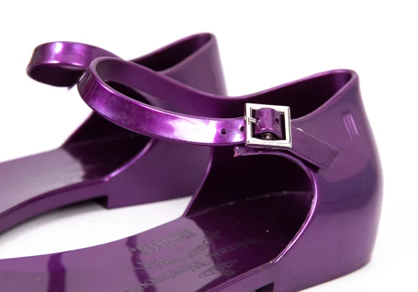 Vivienne Westwood ANGLOMANIA x melissa Metallic Ankle Strap Sandals K-165036_006