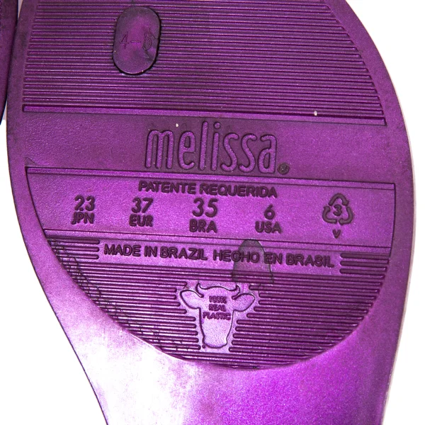 Vivienne Westwood ANGLOMANIA x melissa Metallic Ankle Strap Sandals K-165036_014