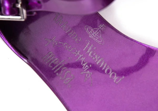 Vivienne Westwood ANGLOMANIA x melissa Metallic Ankle Strap Sandals K-165036_016