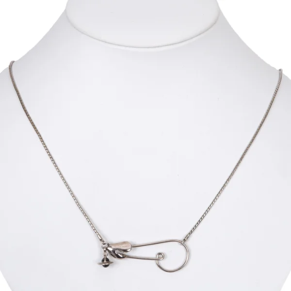 ヴィヴィアンウエストウッドVivienne Westwood セーフティピンモチーフネックレス シルバー K-165040_001
