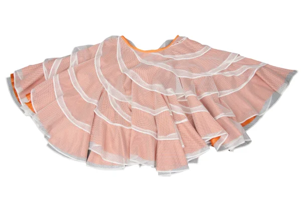 JUNYA WATANABE COMME des GARCONS Poly Mesh Tiered Skirt K-165045_002