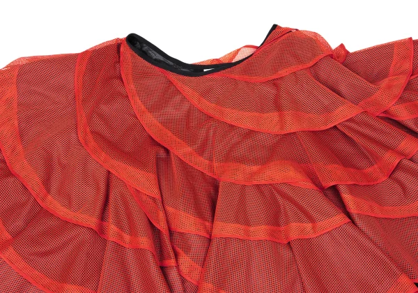 JUNYA WATANABE COMME des GARCONS Poly Mesh Tiered Skirt K-165046_003